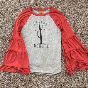 Desert Beauty Wrangler Bell sleeve shirt